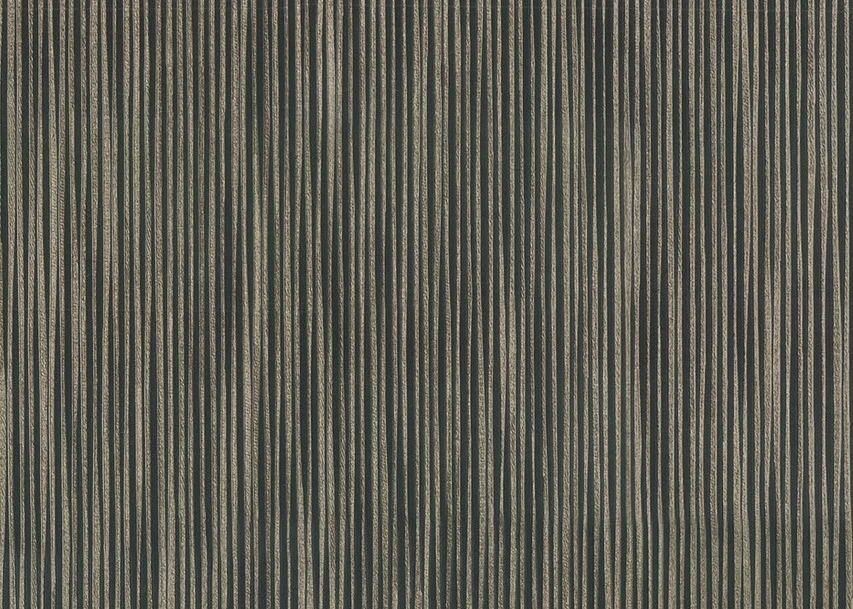 Тапет тежък винил на флис основа Нежно райе, черно и златно